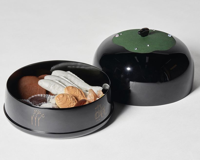 作品写真：乾漆蒔絵菓子器「瓜坊」｜Photo:kanshitsu makie confectionery box 