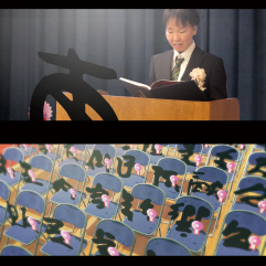 作品写真：汚文字卒業式｜Photo:The Graduation Ceremony of the School of Bad Handwriting