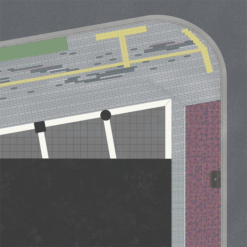 作品写真：都市空間における舗装デザインの決定要因｜Photo:Determinants of pavement's design in urban spaces