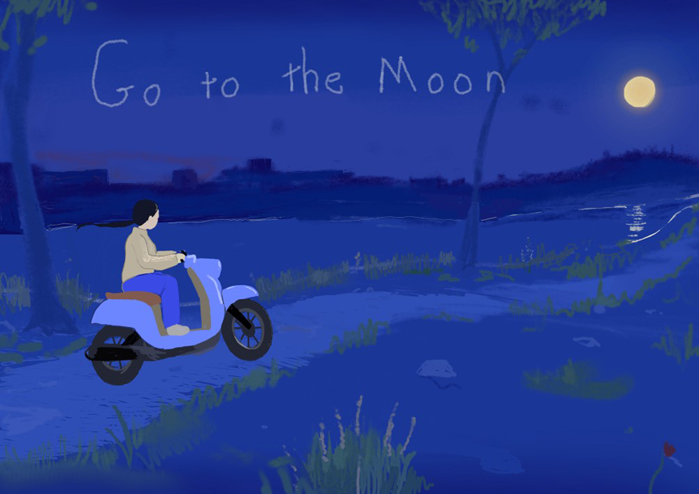 作品写真：Go to the moon｜Photo:Go to the moon